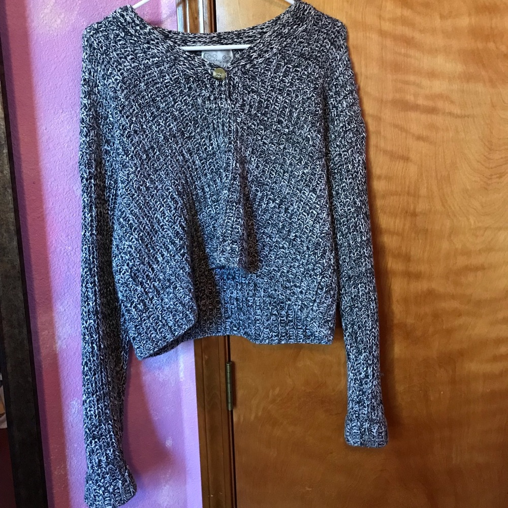 Knit crop sweater